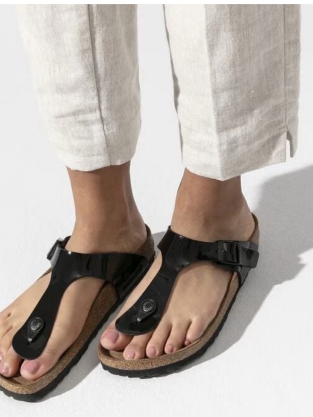 Birkenstock Gizeh In Black Birko-Flor - Picture 2 of 13